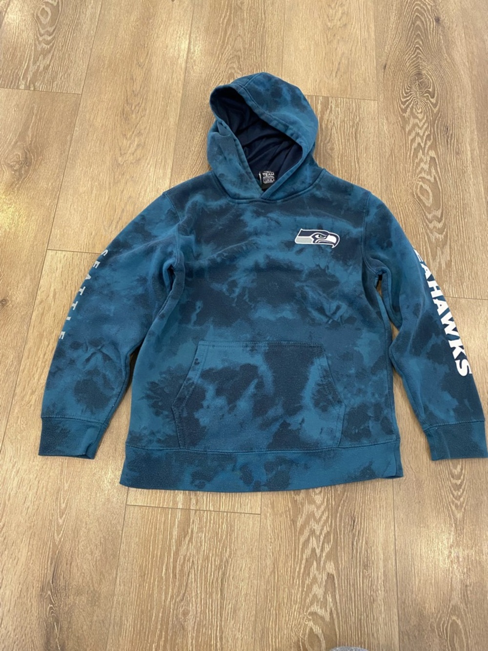 NFL Blue and Navy Pullover Hoodie with Team Apparel Tag